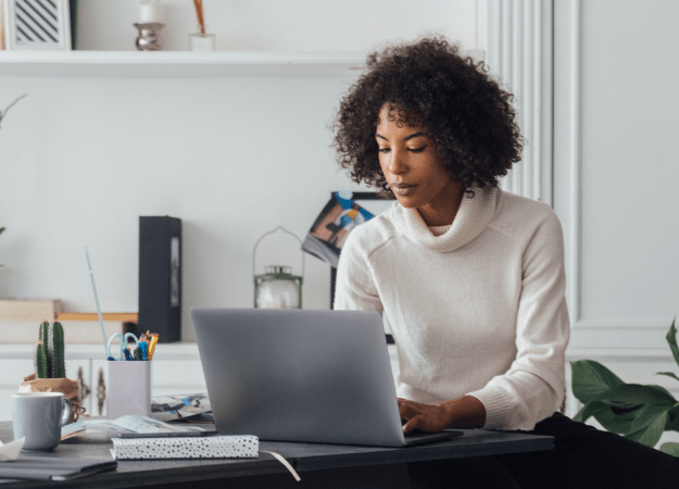woman on laptop